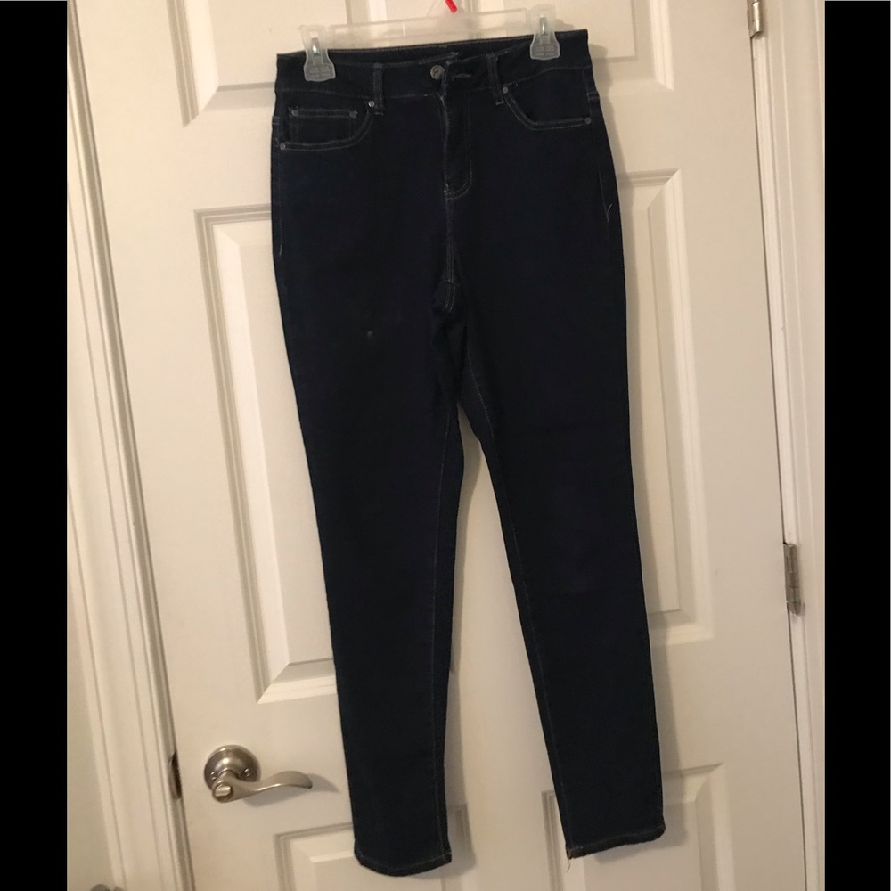 Dark blue jeans